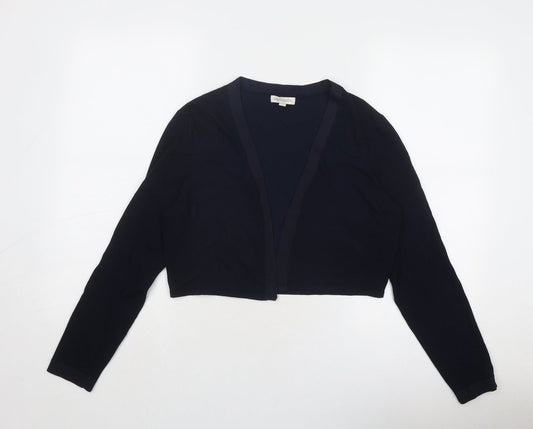 Monsoon Womens Blue V-Neck Viscose Cardigan Jumper Size M