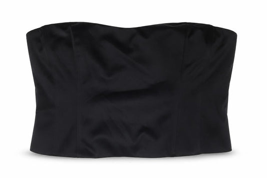 Marks and Spencer Womens Black Polyester Cropped Tank Size 24 Sweetheart