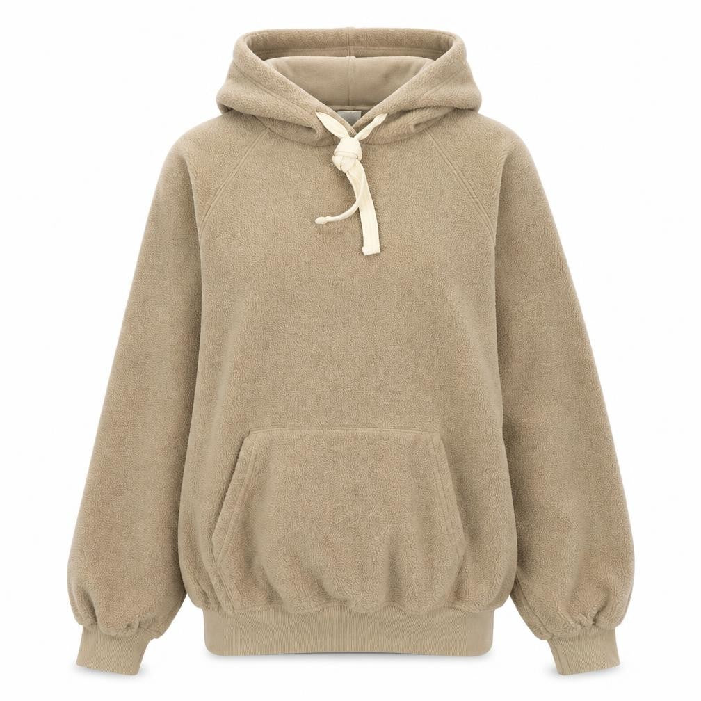 H&M Womens Beige Polyester Pullover Hoodie Size XS Pullover