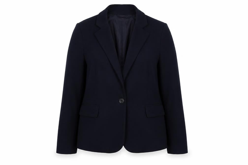 New Look Womens Blue Polyester Jacket Blazer Size 14