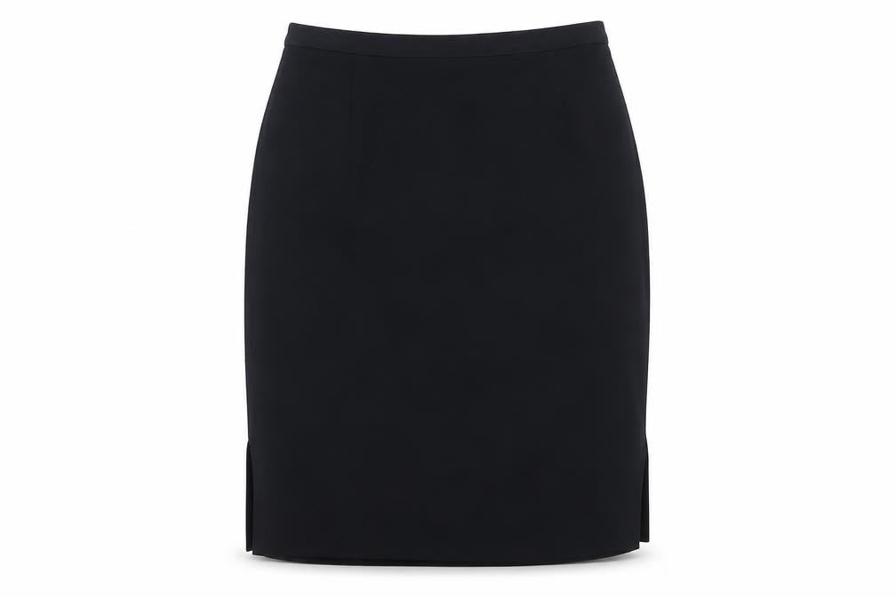 Marks & Spencer Womens Blue Polyester A-Line Skirt Size 12 Zip