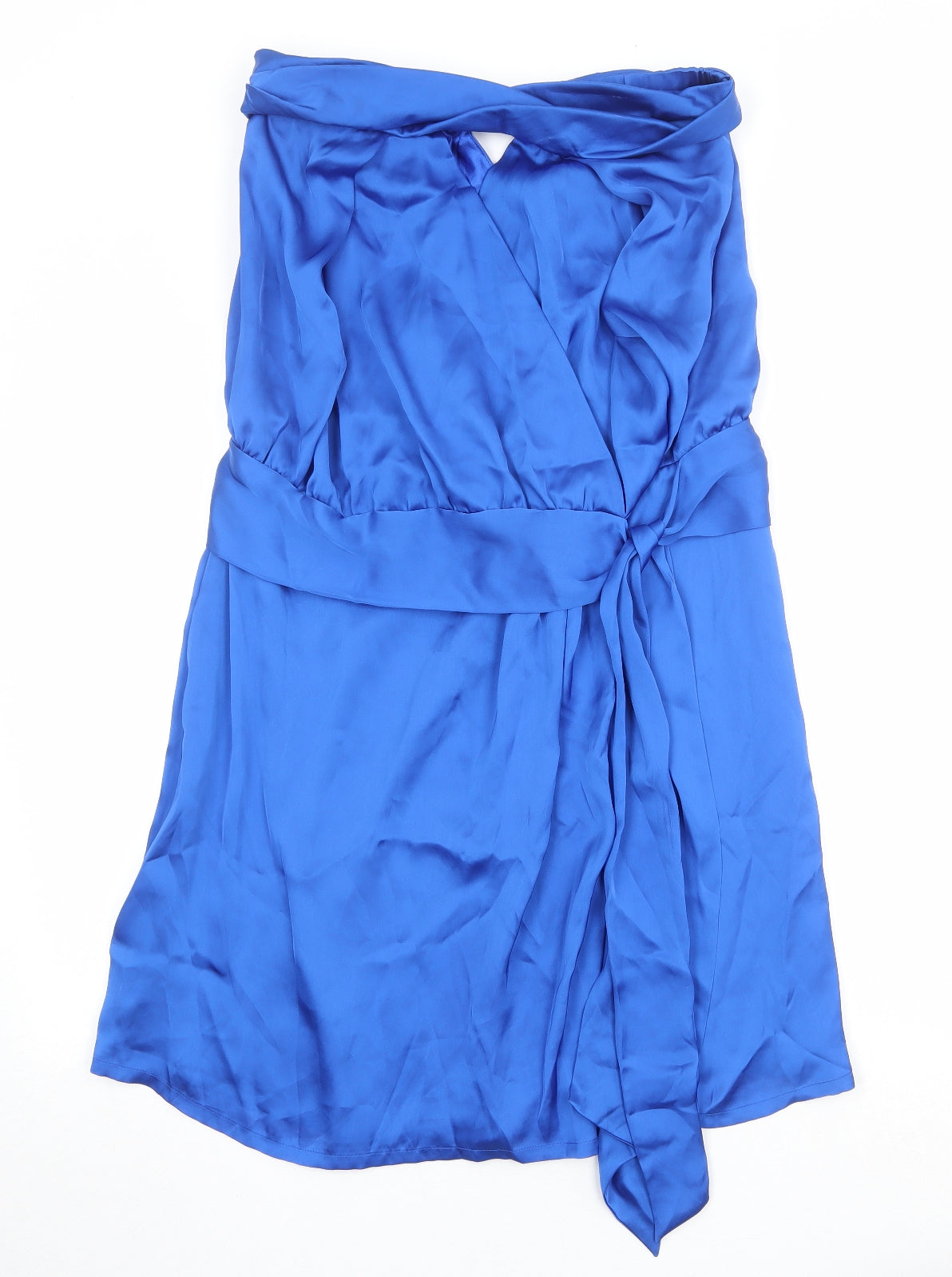 Trinity & Susan Womens Blue Polyester A-Line Size 12 Off the Shoulder Pullover - Front Detail