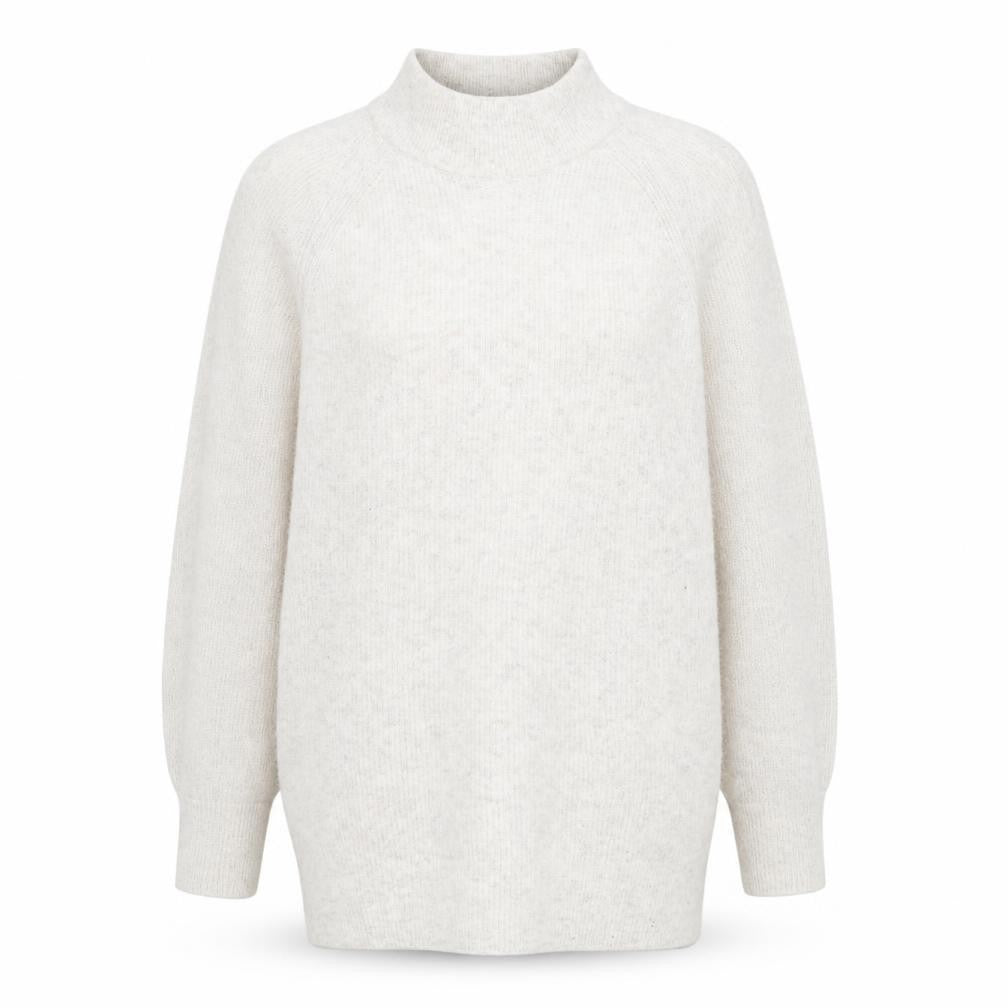 Topshop Womens Ivory Round Neck Polyester Pullover Jumper Size S