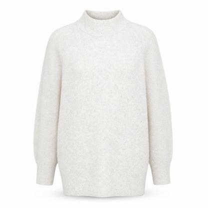 Topshop Womens Ivory Round Neck Polyester Pullover Jumper Size S