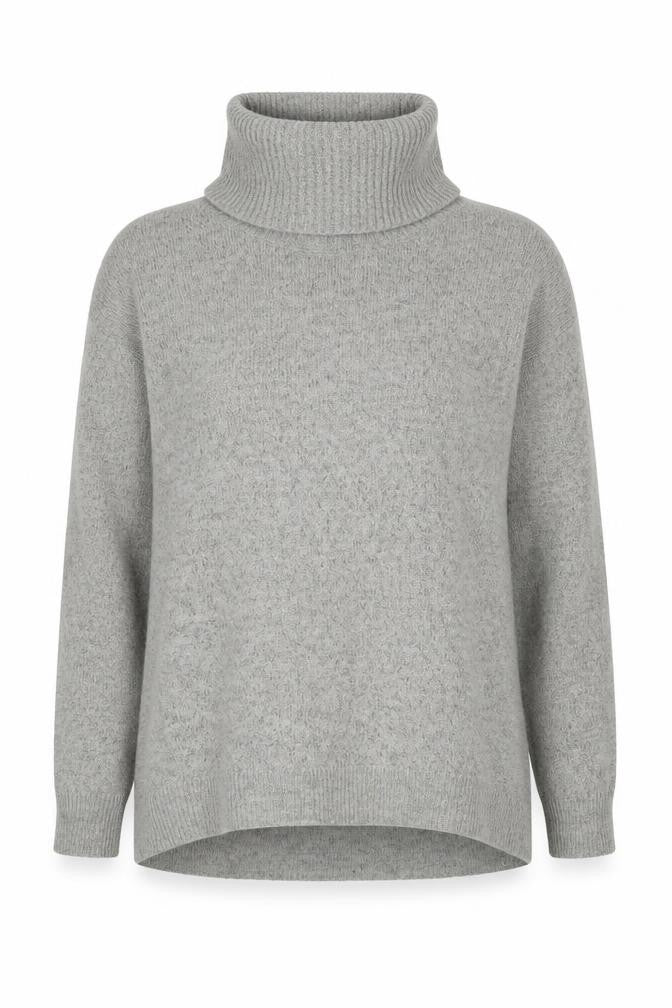 Wallis Womens Grey Roll Neck Acrylic Pullover Jumper Size M