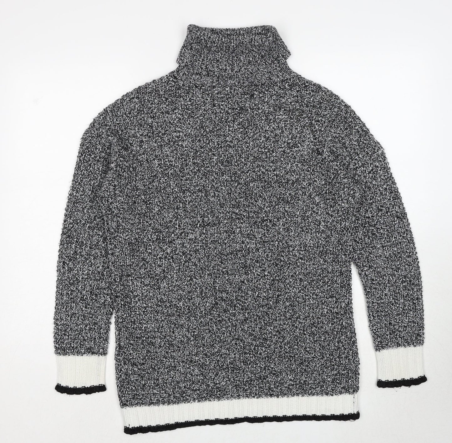 Divided by H&M Womens Grey Roll Neck Acrylic Pullover Jumper Size XS