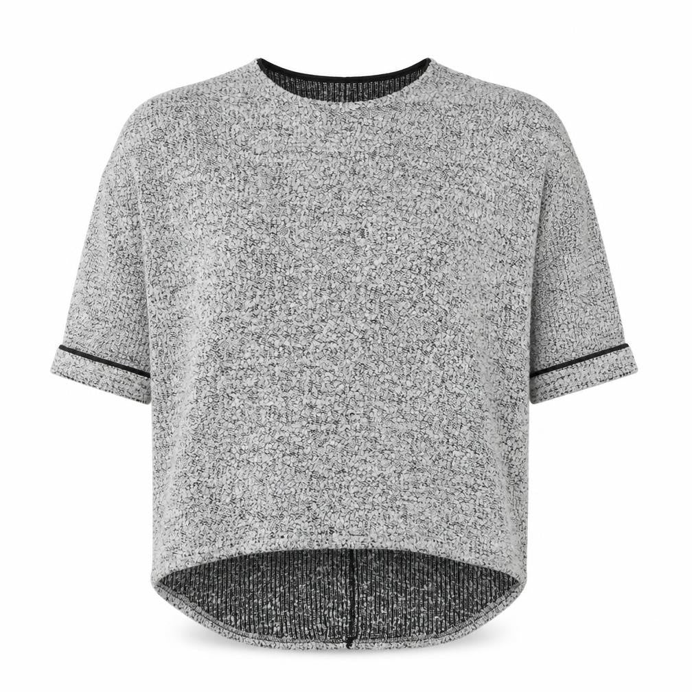New Look Womens Grey Round Neck Acrylic Pullover Jumper Size M - Size M-L