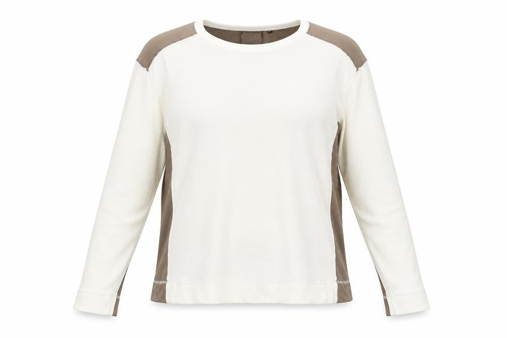 O Club Womens Ivory Round Neck Acrylic Pullover Jumper Size L