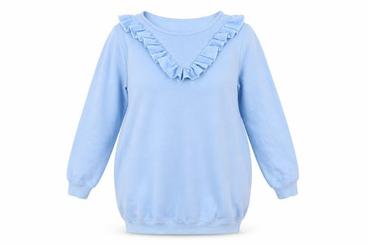 QED London Womens Blue Cotton Jumper Dress Size M Round Neck Pullover