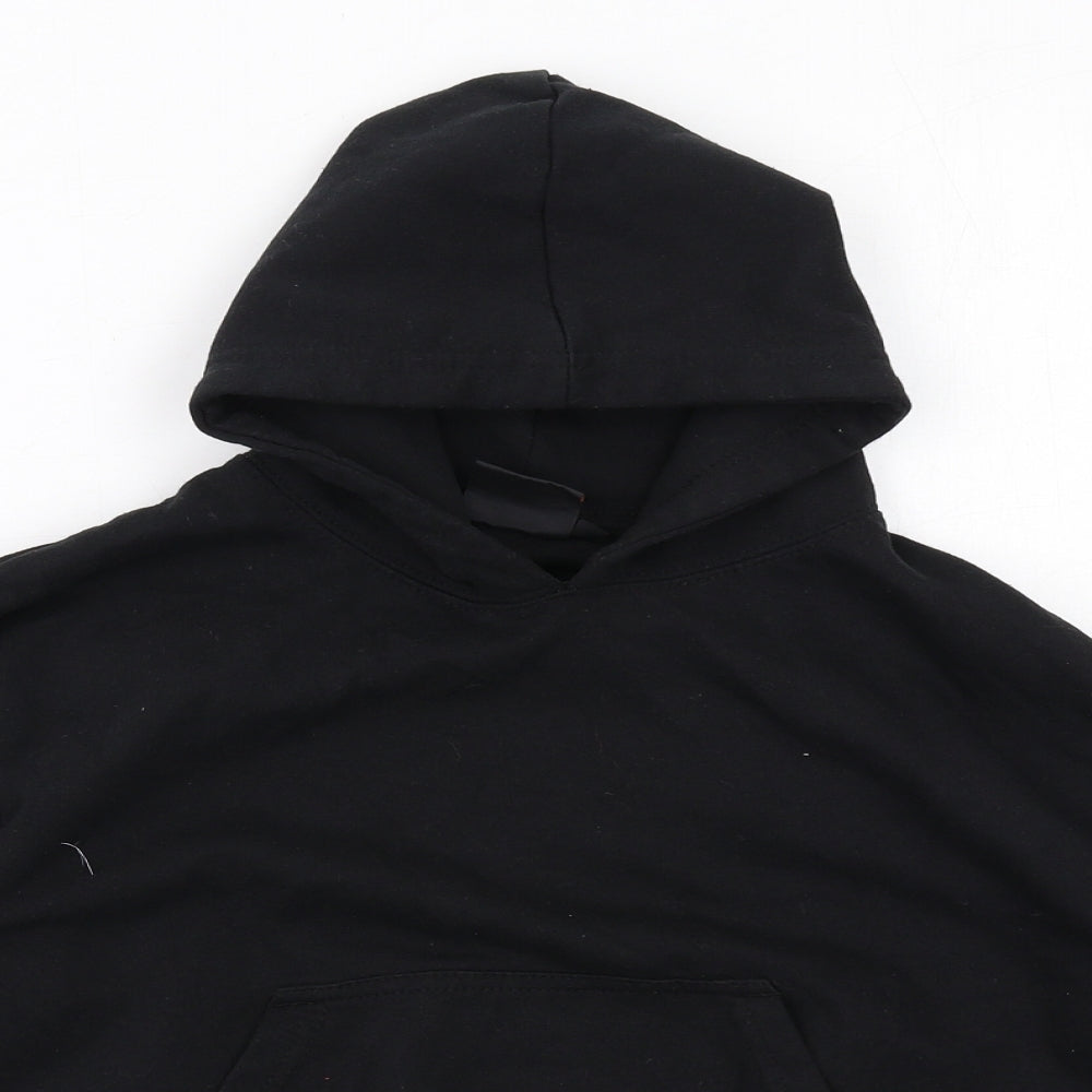Urban Road Boys Black Polyester Pullover Hoodie Size 9-10 Years Pullover