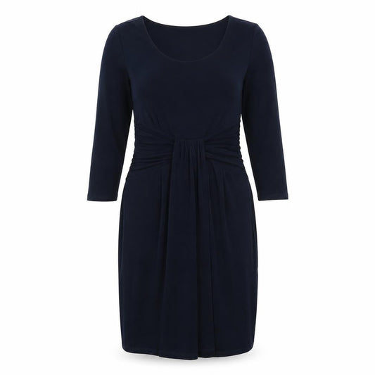 Linea Womens Blue Polyester Sheath Size 8 V-Neck Tie