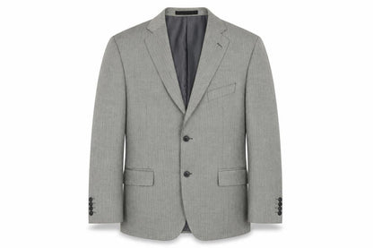 Impressions Mens Grey Herringbone Polyester Jacket Suit Jacket Size 42 Regular