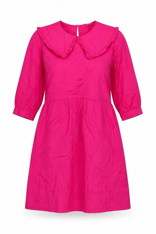Divided by H&M Womens Pink Cotton A-Line Size XS Collared Button
