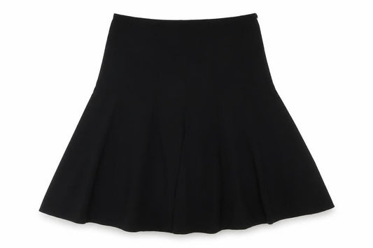 Marks & Spencer Womens Black Polyester Swing Skirt Size 36 in Zip