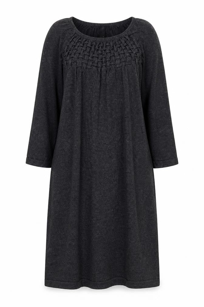 In Wear Womens Grey Viscose A-Line Size M Round Neck Pullover