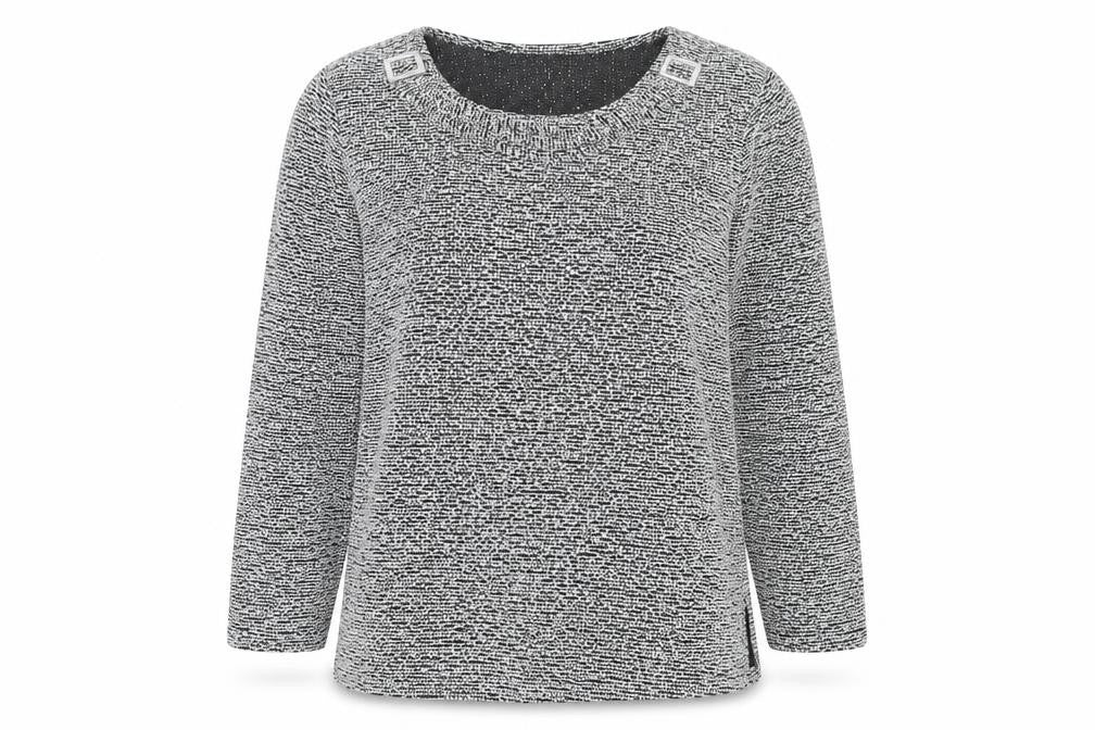 Charlotte Gold Womens Grey Boat Neck Polyester Pullover Jumper Size 22