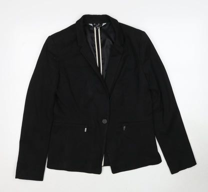 Next Womens Black Polyester Jacket Suit Jacket Size 12