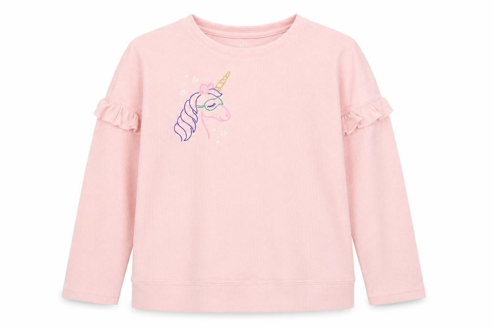 Gap Girls Pink Polyester Pullover Sweatshirt Size 13-14 Years Pullover - Unicorn
