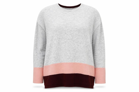 Warehouse Womens Grey Crew Neck Polyester Pullover Jumper Size 12