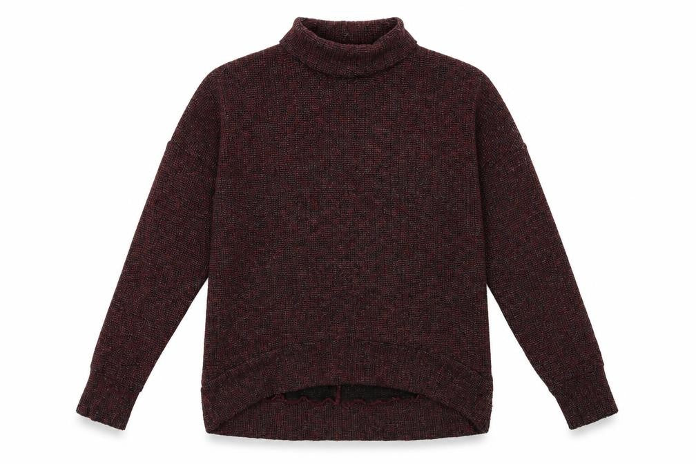 Topshop Womens Red Roll Neck Polyester Pullover Jumper Size 10