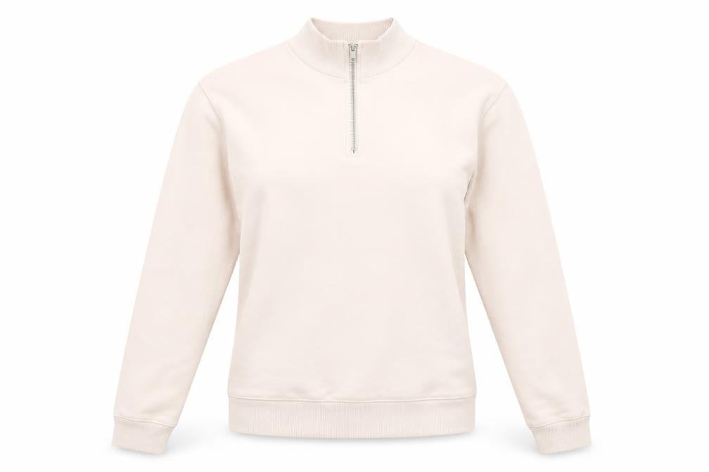 ASOS Womens Pink Cotton Pullover Sweatshirt Size S Zip