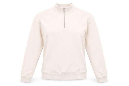 ASOS Womens Pink Cotton Pullover Sweatshirt Size S Zip