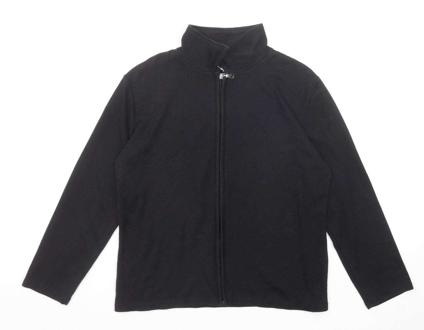 TIGI Womens Black Jacket Size 14 Zip - Size 14-16