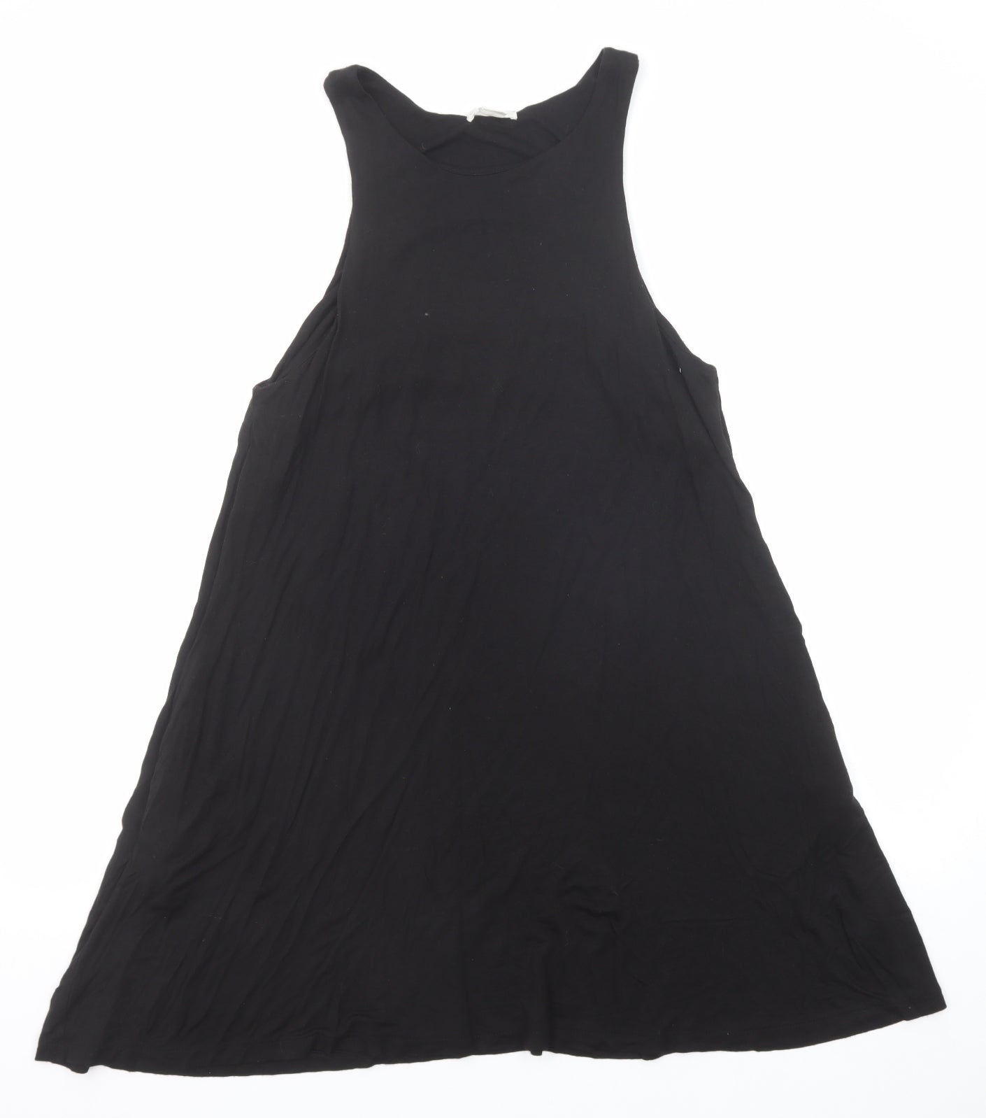 H&M Womens Black Viscose A-Line Size S Round Neck Pullover