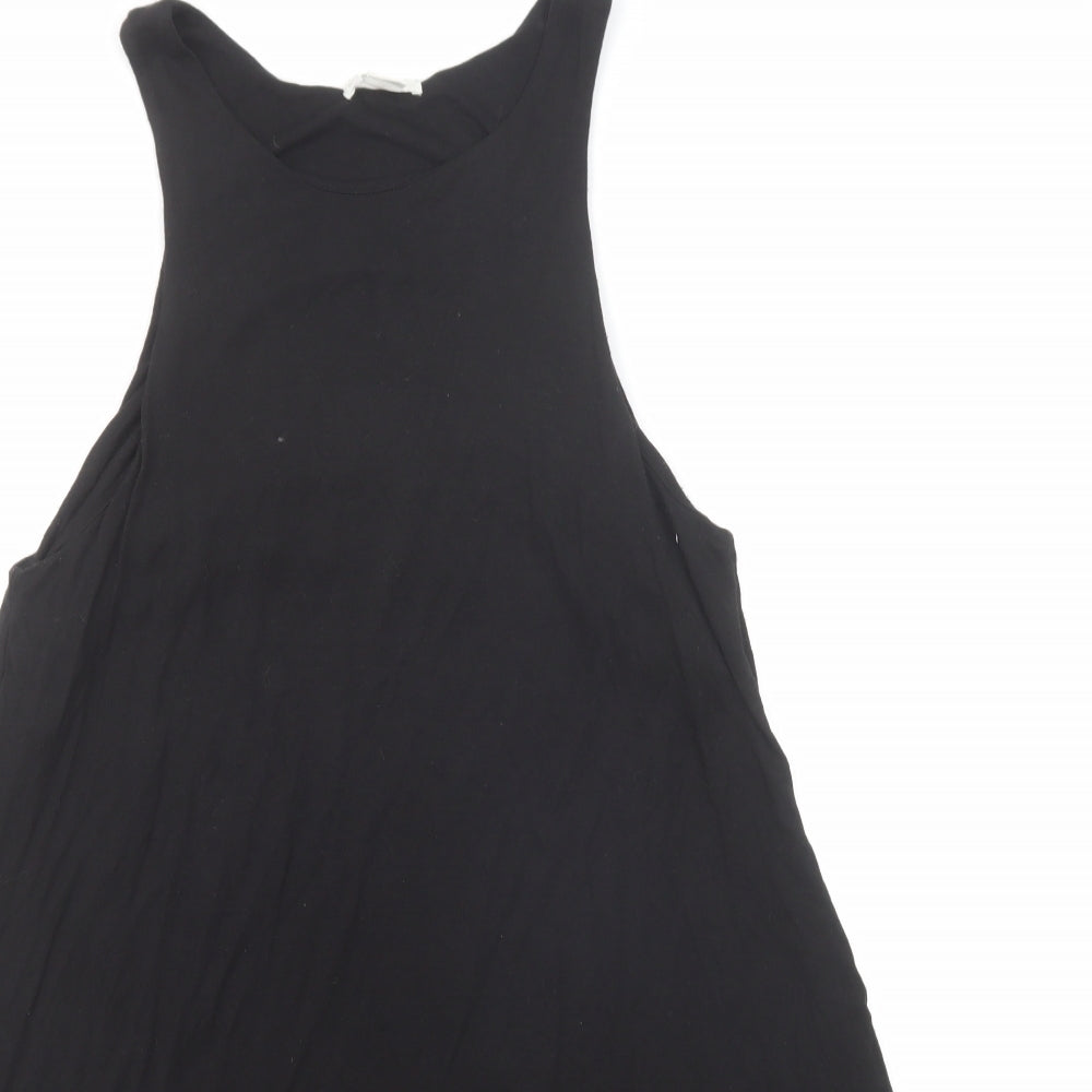 H&M Womens Black Viscose A-Line Size S Round Neck Pullover