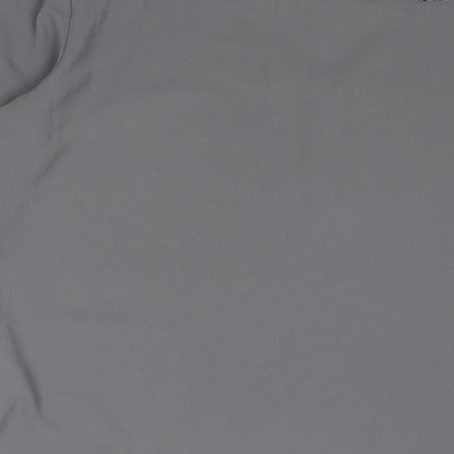 New Look Womens Grey Polyester Basic Blouse Size 12 V-Neck - Lace Detail