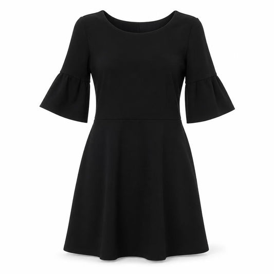 ASOS Womens Black Polyester Trapeze & Swing Size 10 Round Neck Zip