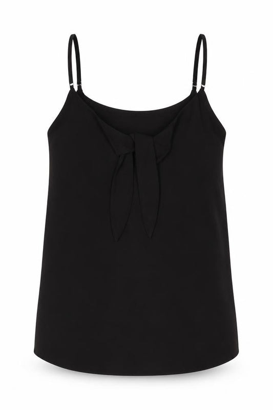 River Island Womens Black Polyester Camisole Tank Size 10 Round Neck