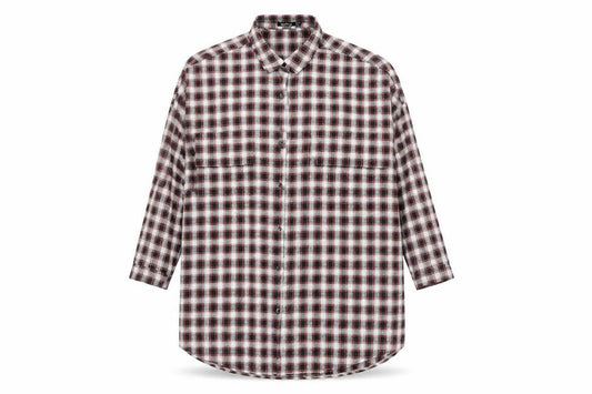 Boohoo Womens Black Plaid Viscose Shirt Dress Size 12 Collared Button