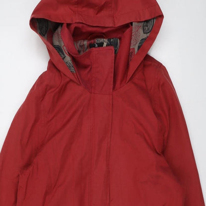 TIGI Womens Red Jacket Size 10 Zip