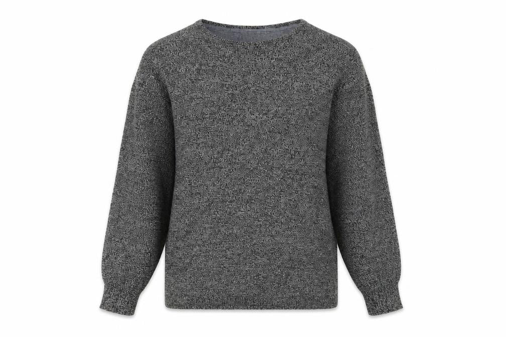 Brave Soul Womens Grey Round Neck Cotton Pullover Jumper Size S