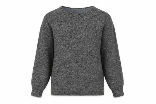 Brave Soul Womens Grey Round Neck Cotton Pullover Jumper Size S