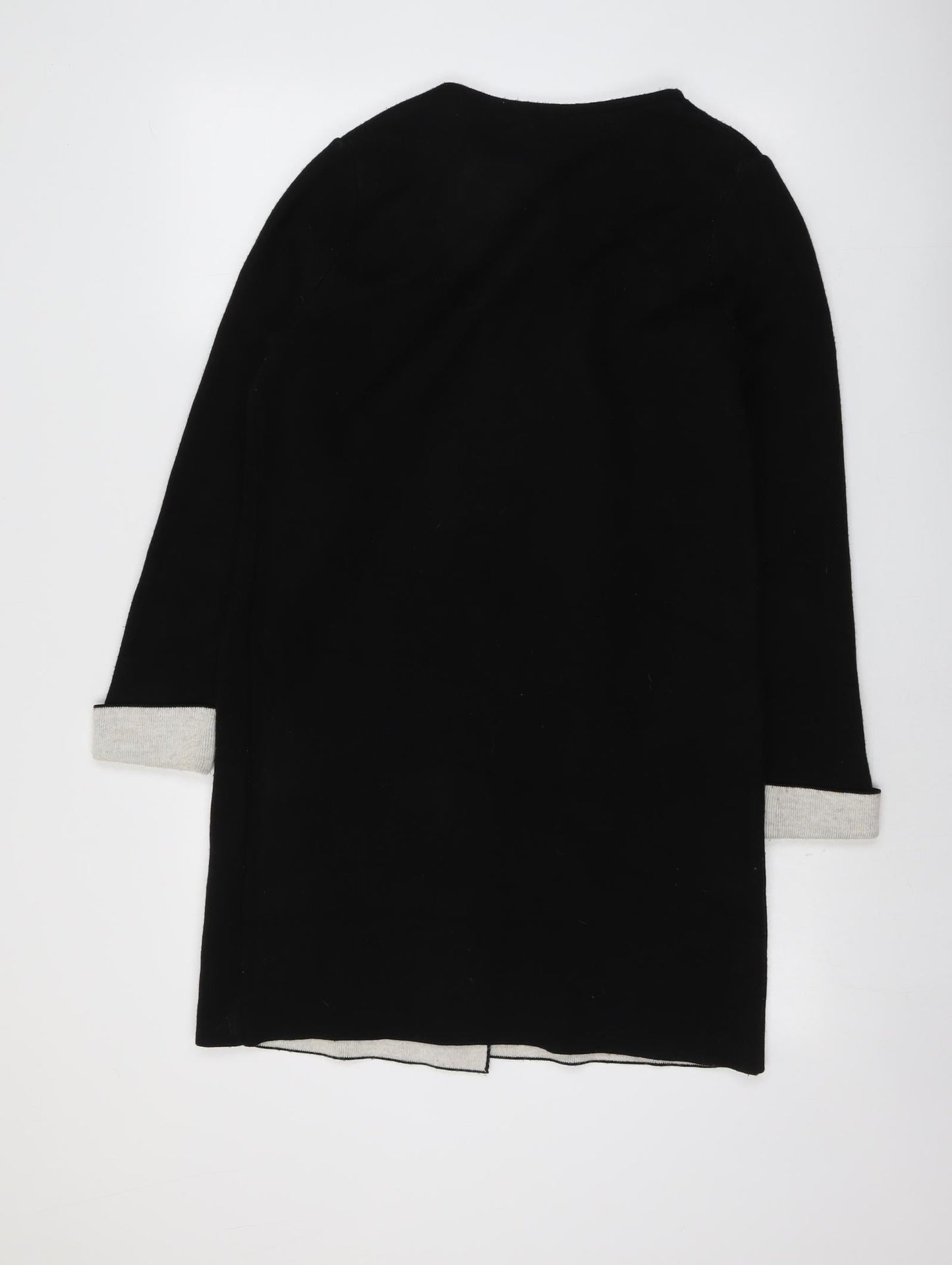 Wallis Womens Black Round Neck Acrylic Pullover Jumper Size S