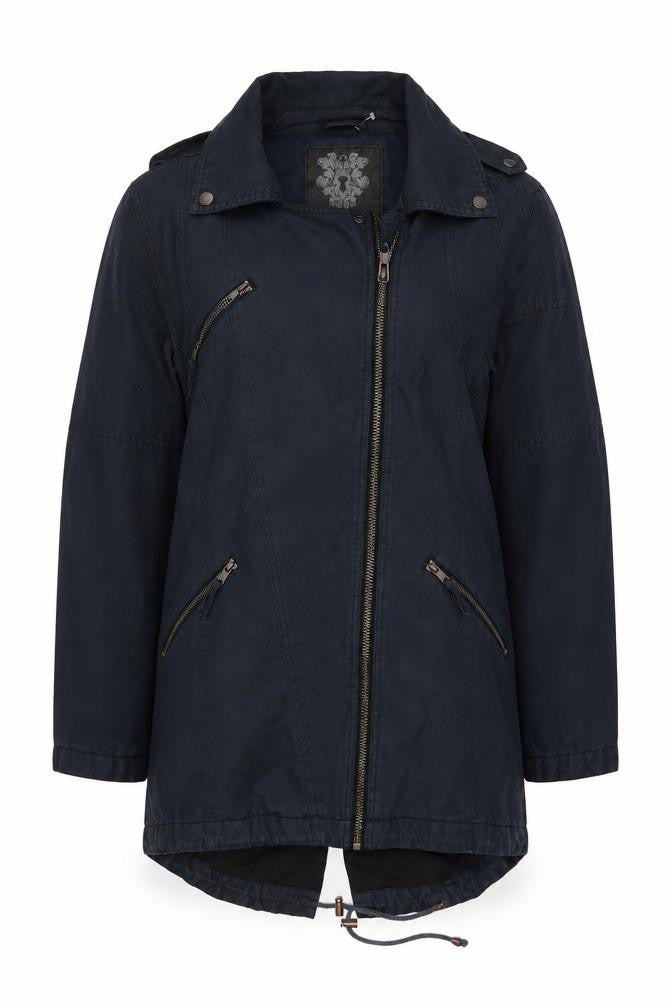 Label Lab Womens Blue Jacket Size 10 Zip