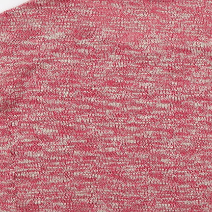 River Island Womens Pink Scoop Neck Acrylic Pullover Jumper Size 10