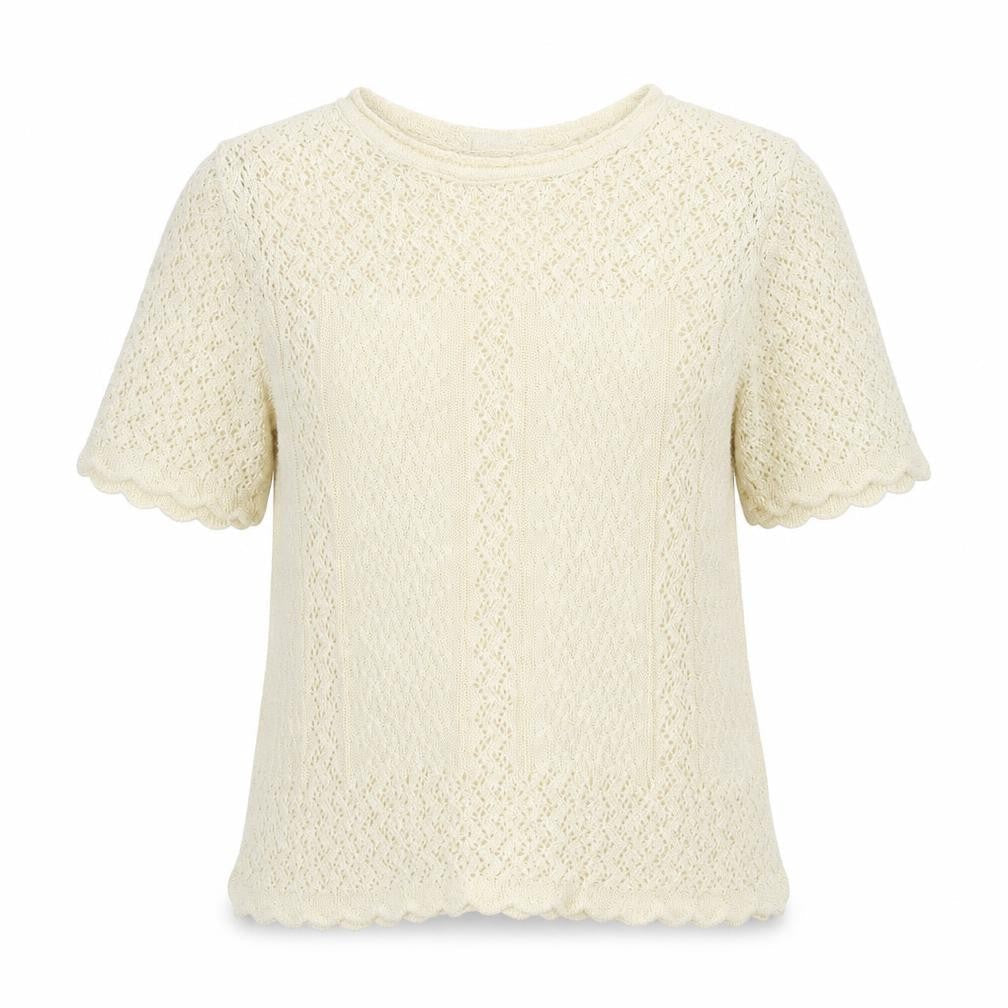 Berkertex Womens Beige Round Neck Acrylic Pullover Jumper Size 14