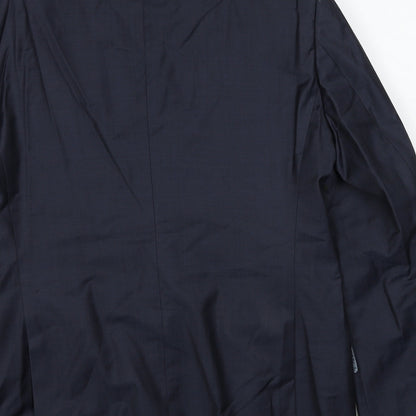 Brand and care label for Autograph men’s blue wool jacket suit jacket, size 40, regular