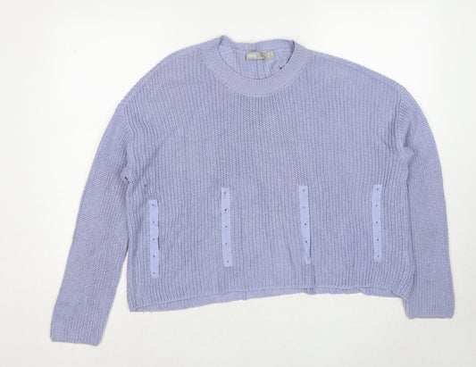 ASOS Womens Blue Round Neck Acrylic Pullover Jumper Size 12