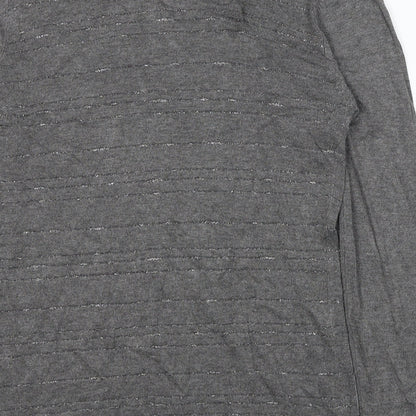 Klass Womens Grey Round Neck Viscose Pullover Jumper Size M
