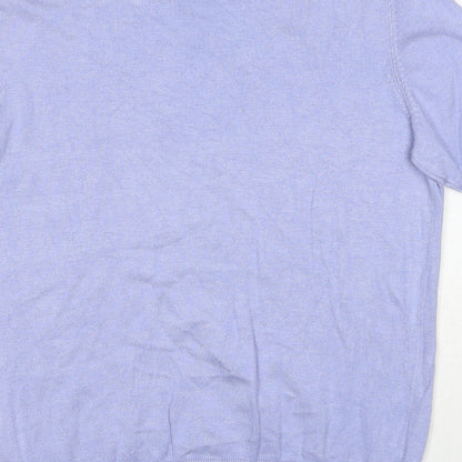 Marks & Spencer Womens Black Round Neck Viscose Pullover Jumper Size 10