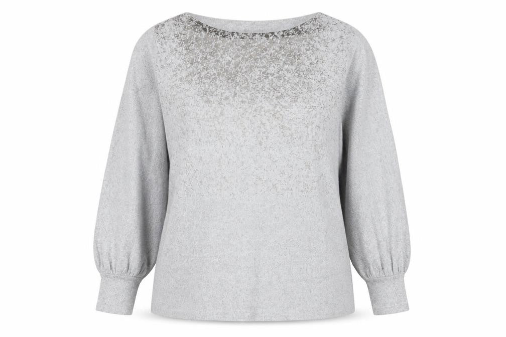 Marks & Spencer Womens Grey Boat Neck Polyester Pullover Jumper Size 20