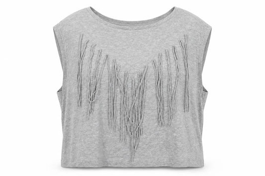 Valley Of The Dools Womens Grey Cotton Basic T-Shirt Size 12 Boat Neck