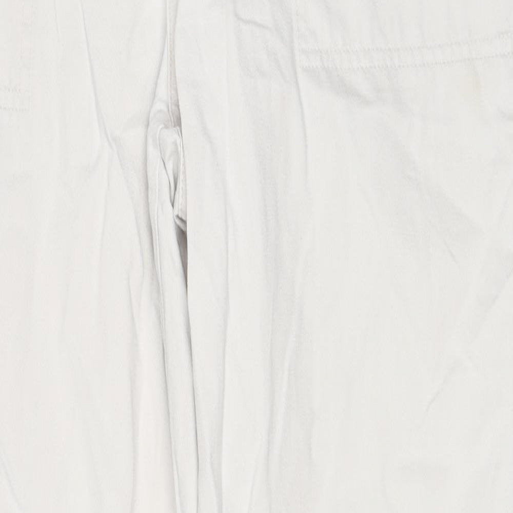Gap Womens Beige Cotton Trousers Size 12 Regular Button