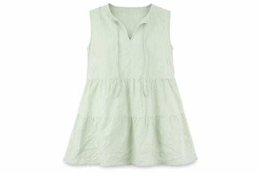 Missguided Womens Green Cotton Trapeze & Swing Size 12 V-Neck Pullover