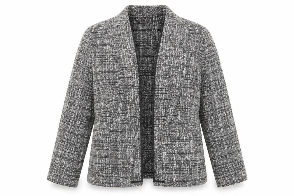 Marks & Spencer Womens Black Geometric Jacket Size 12