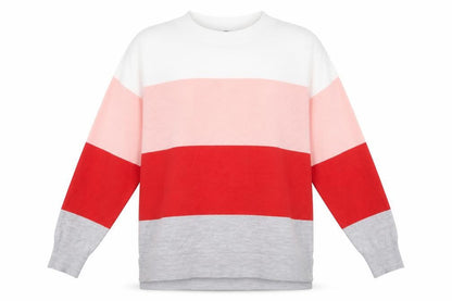 Dorothy Perkins Womens Multicoloured Round Neck Striped Acrylic Pullover Jumper Size 12